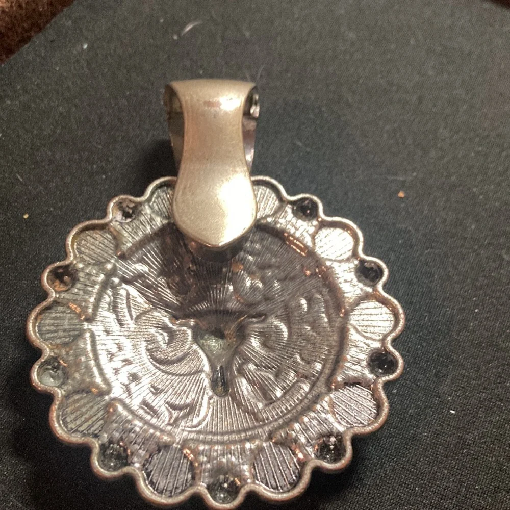 Very Large Coral Cluster Pendant old and Vintage  longhorn custom made pendant - Picture 8 of 8